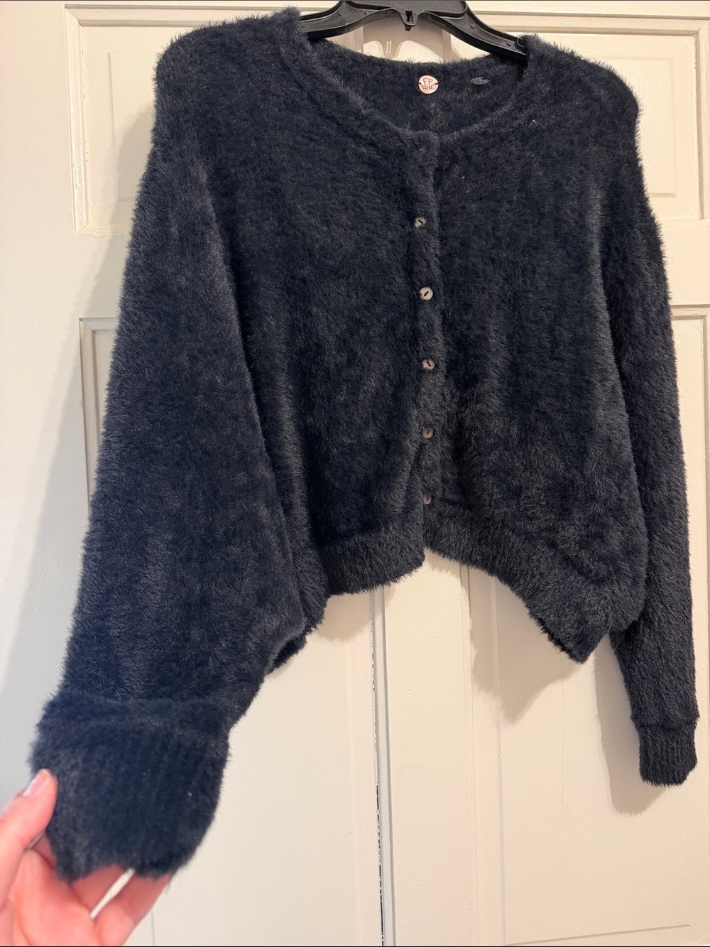 FREE PEOPLE one fuzzy cardigan - Picture 3 of 8